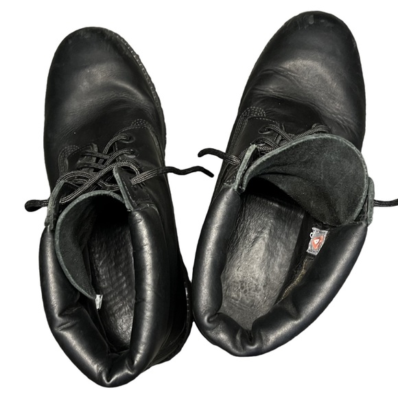 Men’s Timberland Black Soft Toe Boots 10.5 - Picture 2 of 11